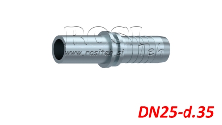 HYDRAULIC CONNECTOR HOSE TRANSITION STRAIGHT DN25-D.35