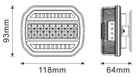 KIT LUCI MAGNETICHE A LED - WIRELESS 12/24V CANBUS