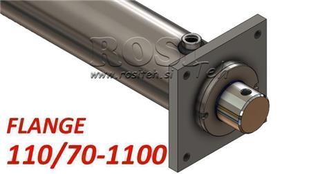 hidraulikus henger rögzítőlemezzel 110/70-1100