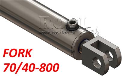 HYDRAULIC CYLINDER FORK 70/40-800