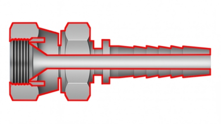 HIDRAULIČNI PRIKLJUČAK JIS Japanese 60° KOMATSU ŽENSKI DN6-M14x1,5