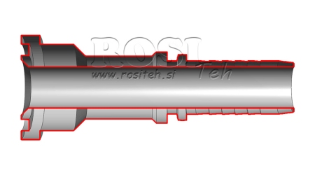 HYDRAULICKÁ PRÍPOJKA KOMATSU ROVNÁ DN16 mm – PRÍRUBA 5/8