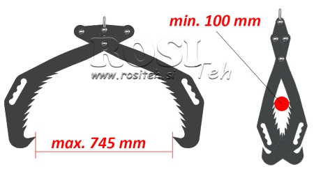 RĘCZNY CHWYTAK LEŚNY HD70 (700 MM) - MALOWANA