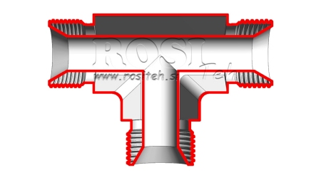 HIDRAULIKUS T-IDOM BSP KÜLSŐ-KÜLSŐ 3/4