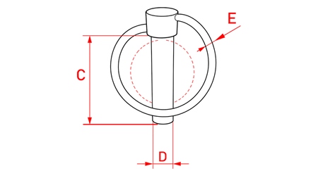 VAROVALNA OKROGLA SPONA 10 mm (6 KOS)