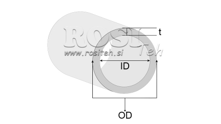 ΧΟΝΑΡΙΣΜΕΝΟΣ ΣΩΛΗΝΑΣ H9 ΓΙΑ ΥΔΡΑΥΛΙΚΟ ΚΥΛΙΝΔΡΟ 40/50 - 5mm (1000mm)