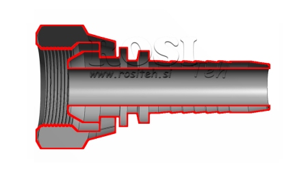HYDRAULIC FITTING BSP FEMALE DN13-3/4