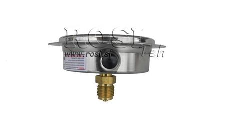 MANOMÉTER DN100 HÁTSÓ 0 - 6 BAR - 1/2