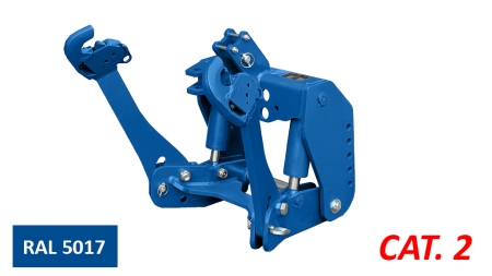 UNIVERZALNI KIT PREDNJA ČELNA HIDRAVLIKA 2KAT ZA TRAKTOR 1500kg MODRA (RAL-5017)