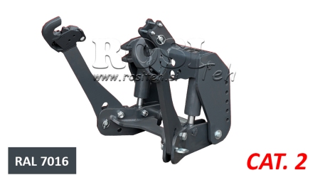 KIT IDRAULICO FRONTALE UNIVERSALE 2KAT PER TRACTOR 1500KG