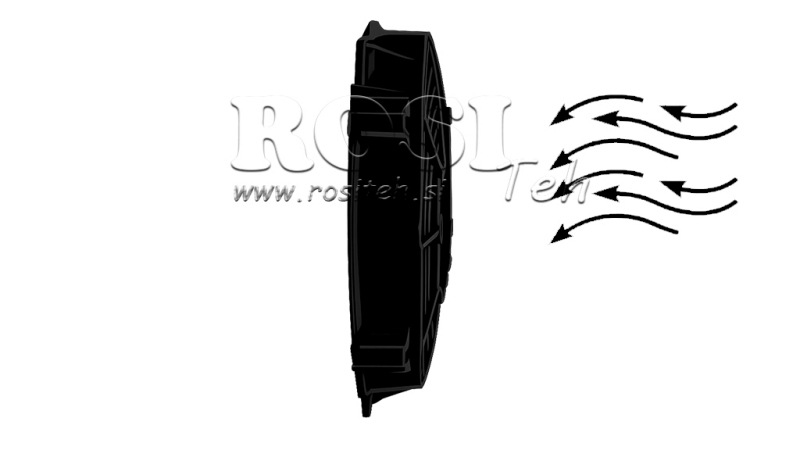 AXIAL FAN 225MM PUSHING 24V