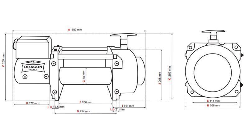 VERRICELLO ELETTRICO 24 V DWT 18000 HD - 8165 kg