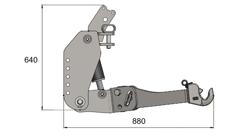 UNIVERSALE FRONTHYDRAULIK CAT. 2 - FLEX FÜR TRAKTOR 1500 KG (RAL NACH IHRER WAHL)