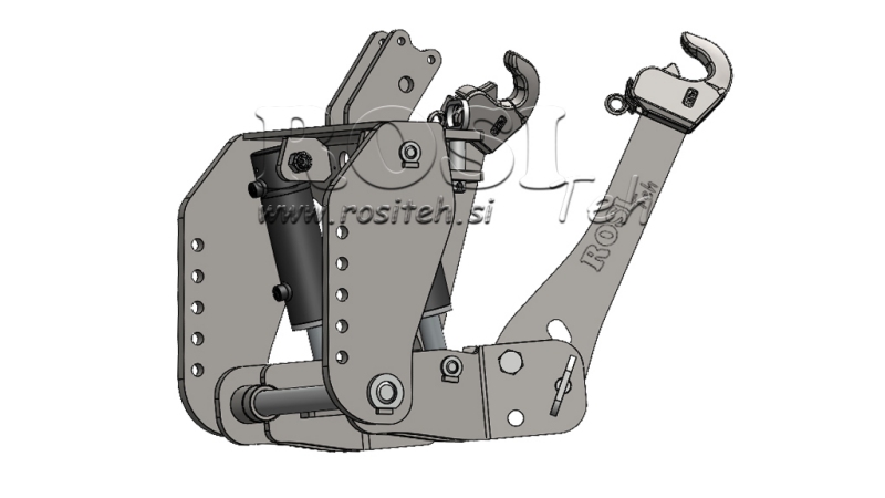 UNIVERSAL KIT FRONT HYDRAULICS 3KAT FOR TRACTOR 2250KG