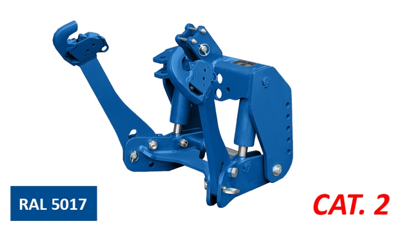UNIVERZALNI KIT PREDNJA ČELNA HIDRAVLIKA 2KAT ZA TRAKTOR 1500kg MODRA (RAL-5017)