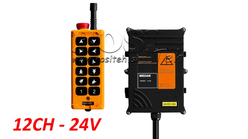 RADIO REMOTE CONTROLLER 12CH - 24V