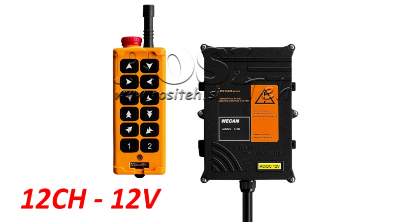 RADIO KONTROLLER 12CH - 12V
