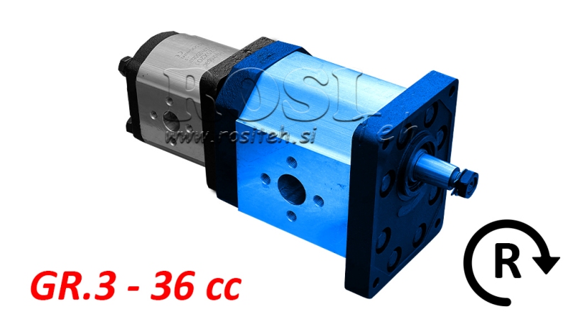 BOMBA HIDRÁULICA 30C36X198 PRIMERA GR.3 GR.2 36 CC DERECHA