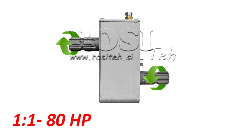 PRZEKŁADNIA DO CIĄGNIKA - INWERSJA 1:1 (80HP-60KW) MĘSKA-MĘSKA