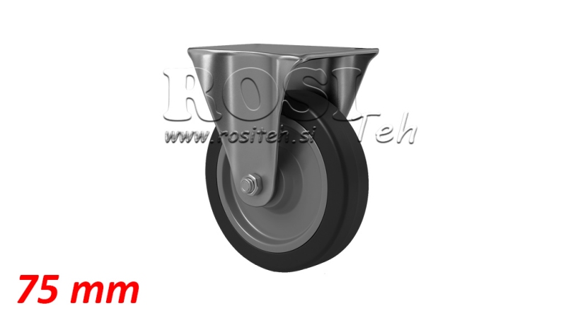 WHEEL 75mm WITH FIXED BASE