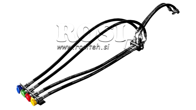 HAND DISTRIBUTION VALVE WITH HOSES FOR TRACTOR TIPPER OUTPUT DF-6/2 60LIT/MIN