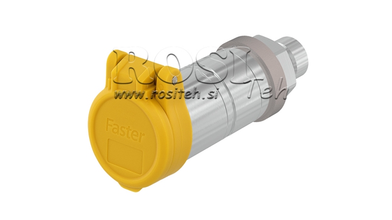 ŽUTI ZAŠTITNI POKLOPAC PVC ŽENSKE BRZE SPOJKE PUSH PULL
