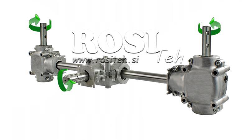 SAMAZINĀTĀJU KOMPLEKTS 1:1.35 (22HP-16kW) TRĪS ZOBU L:770