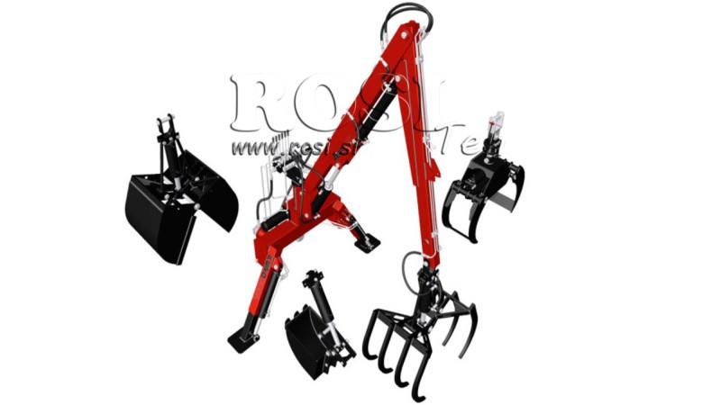 TRACTOR HYDRAULIC LOADER WITH FORKS HUT 5m (+7 SECTION)