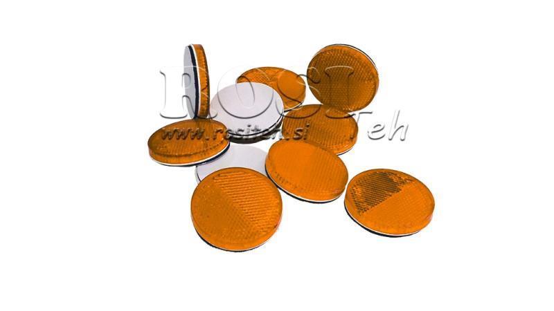 ROUND REFLECTOR dia.60 ORANGE (10pcs)