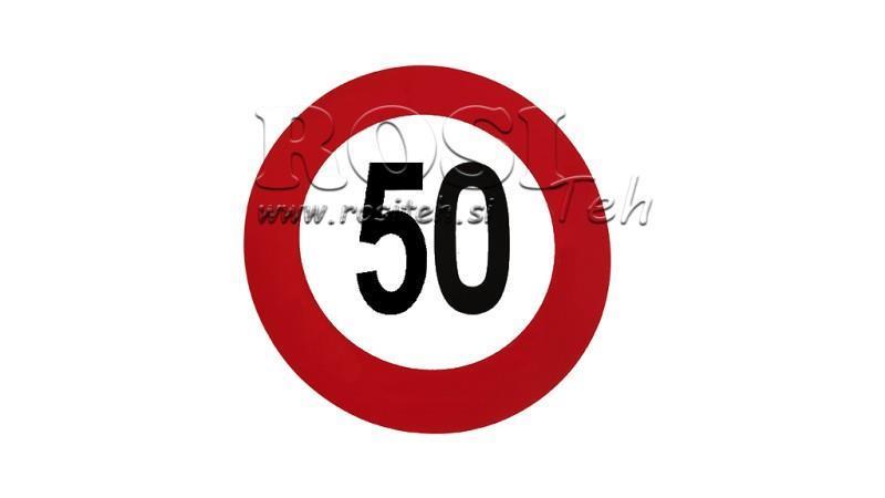 NOPEUSRAJOITUS TARRA 50km/h