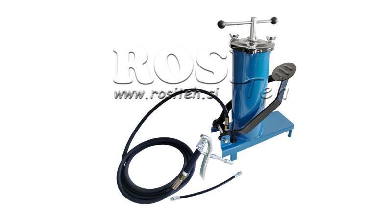 GUNDA PORTATILE PER GRASSO - GUNDA PER GRASSO A PEDALE 3lit - 4met