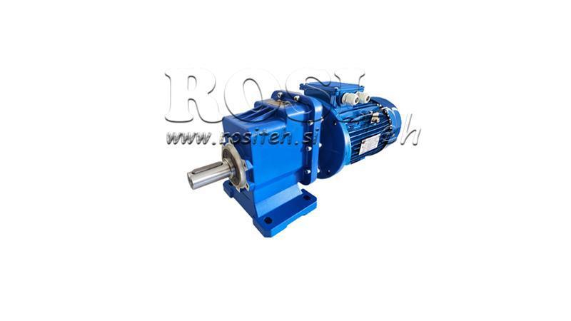 3fasi 1,1kW-MOTORE ELETTRICO CON ERC02 RIDUTTORE MS80 58giri/min