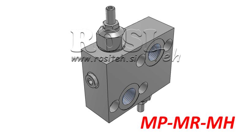 HYDRAULINEN PAINEEN SÄÄDIN 10-180 BAR HYDRAULISELLE MOOTTORILLE MP-MR-MH
