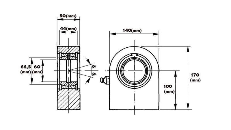 LASSEN OOGLAGER - PLAATVERBINDING FI 60/100