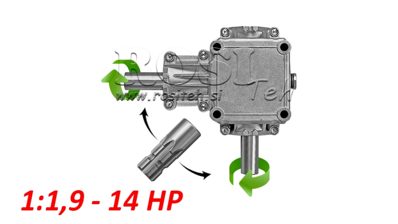 KUTNI REDUKTOR PTO 1:1,9 (14HP-10kW)