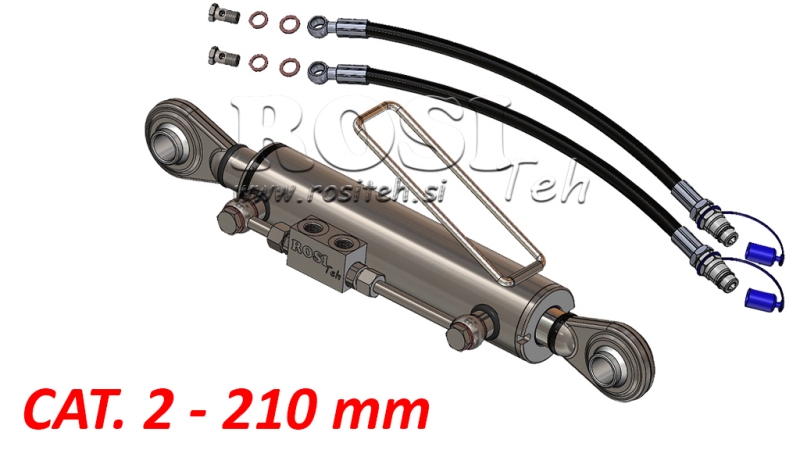 HYDRAULISK TOPSTANG STANDARD KAT. 2 - 63/35-210 (45-95HP)(25.4/25.4)