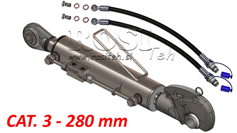TERZO PUNTO IDRAULICO CON GANCIO RAPIDO AUTOMATICO - 3 CAT. 80/40-280 (90-210HP)(25,4)