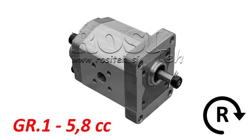 BOMBA HIDRÁULICA GR.1 5.8 CC DERECHA - FLANGES