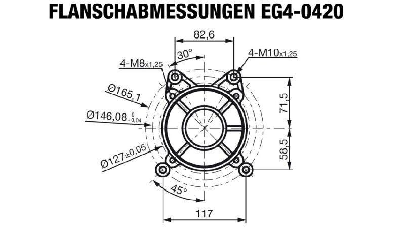 bencinski motor EG4-420cc-9,6kW-13,1HP-3.600 U/min-H-KW25x88.5-ročni zagon