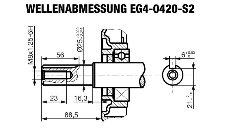 gasoline engine EG4-420cc-9,6kW-13,1HP-3.600rpm-E-KW25x88.5-electric start