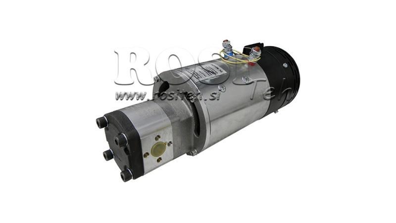 HIDRAULIČNI SKLOP PUMPE GR.1 + ELEKTRO MOTOR 12V 3kW = 5,8cc - 19lit