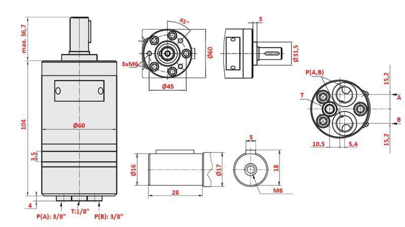 HYDRAULIC MOTOR MM 8