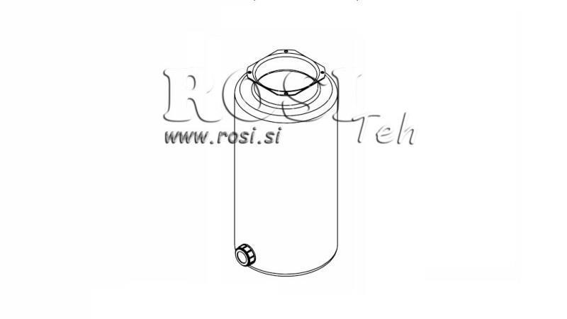 RÉSERVOIR EN MÉTAL ROLL PP 12 LITRES HORIZONTAL-VERTICAL