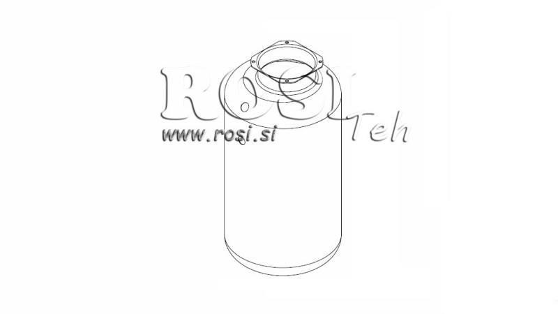 METALLBEHÄLTER ROLL PP 20 LITER HORIZONTAL-VERTIKAL