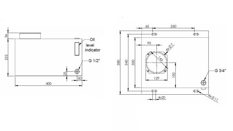 REZERVAR METALNI BOX PP 25 LITRI HORZONTAL-VERTICAL