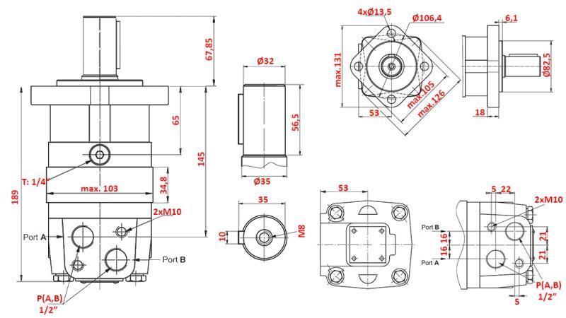 HYDRAULIC MOTOR MS 200