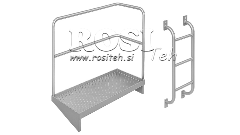 PLATFORM MET LEUNING + LADDER