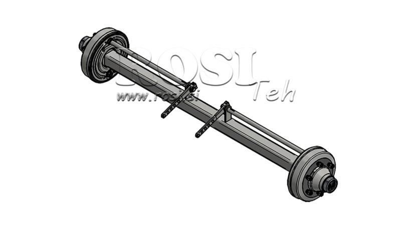 ASSE DEL RIMORCHIO 7200kg CON FRENI (1800 mm)