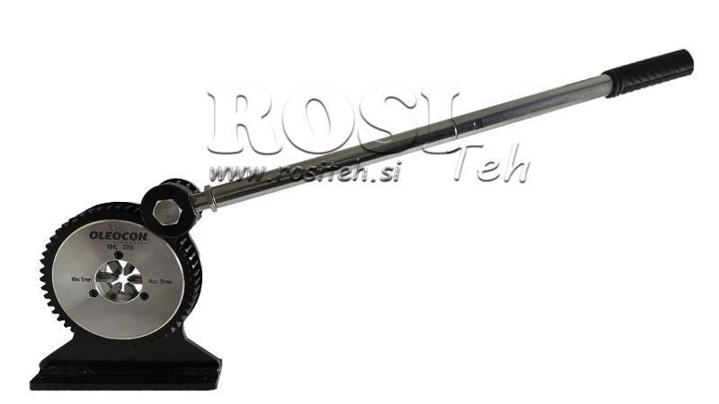 MANUAL CRIMPING TOOL FOR LOW-PRESSURE HOSES 5-36mm 6 TEETH