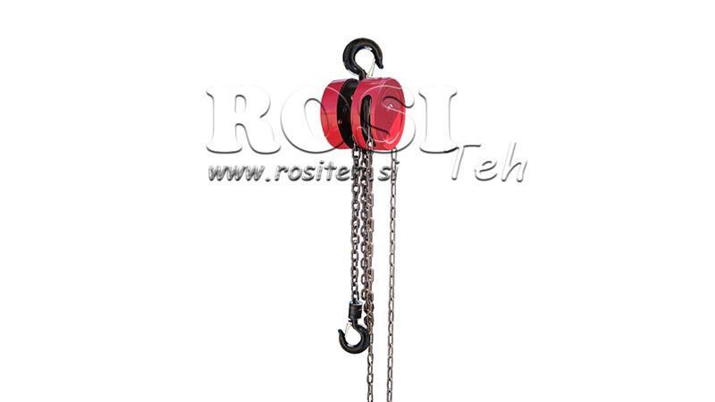 LÁNCOS EMELŐ - KÖTÉL 1Ton x 2.5m